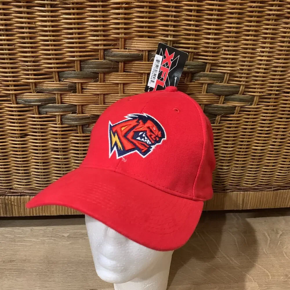 Orlando Rage XFL Red Embroidered Baseball Hat Adjustable NEW Xtreme Football